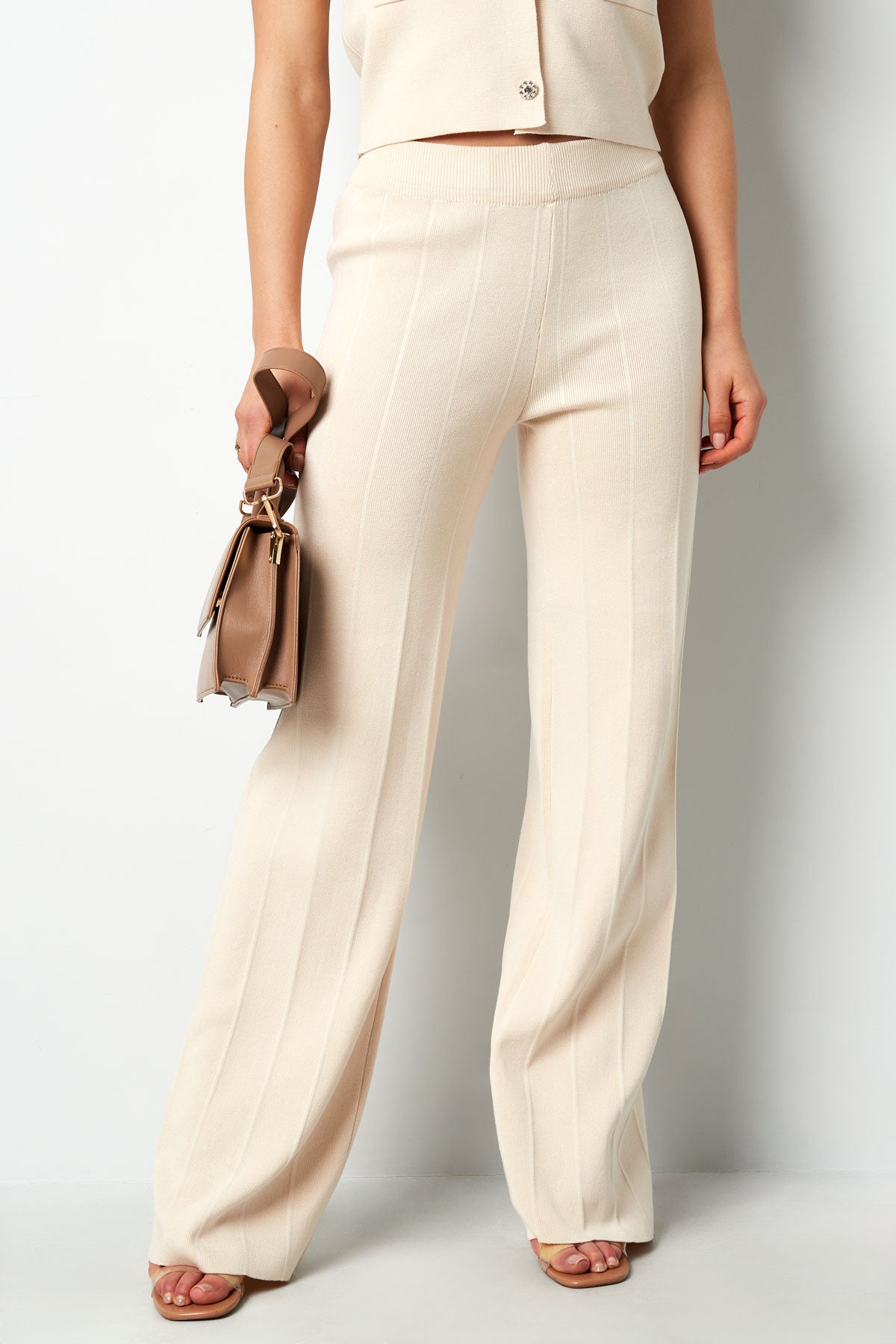 Comfy knitted trouser Beige